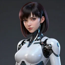 highly detailed portrait of gorgeous cybertronic motoko kusanagi fembot in detroit : become human, stephen bliss, unreal engine, fantasy art by greg rutkowski, loish, rhads, ferdinand knab, makoto shinkai and lois van baarle, ilya kuvshinov, rossdraws, tom bagshaw, global illumination, radiant light, detailed and intricate environment