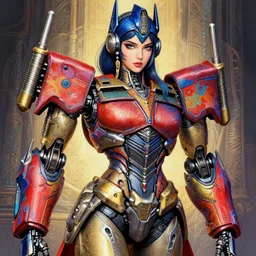! dream mary jane studio portrait of legitimate kind colorful female divine mech paladin transformers absurdly beautiful, elegant, young sexy elegant woman, super fine surreal detailed facial illustration by kim jung gi, iraq nadar, intricate lines, clear focus, vivid colors, matte, octopath voyager, final fantasy, unreal engine highly rendered, global illumination, radiant light, intricate environment