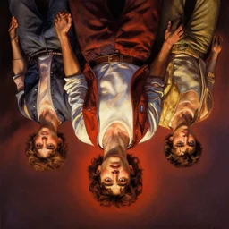 upside down stranger things, beautiful matte painting, frank frazetta, sid mead, thomas kinkade, rodney mathews, trending on artstation