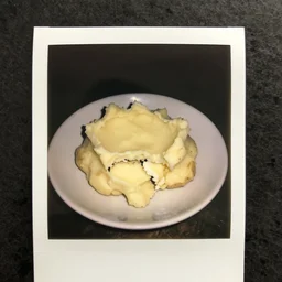 mashed potatoes breaking my teeth, polaroid photo