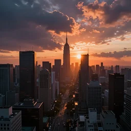 cyberpunk sunset