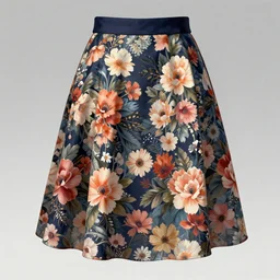 flower skirt, detailed, high quality, trending on artstation, digital art