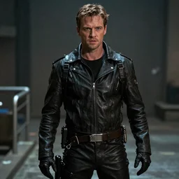 film still of Todd Howard as Terminator in Terminator, 4k