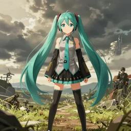 Hatsune Miku in the Vietnam War, pixiv