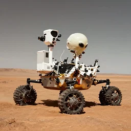 amazing photo of nasa's mars rover, alien