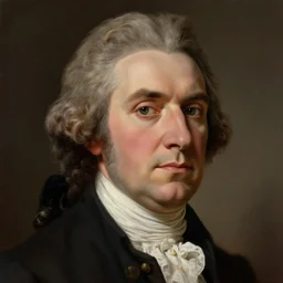 portrait of a 1 7 6 2 united states president, who is a young man a scholarly appearance, detailed face, 1 8 th century, highly detailed, cinematic lighting, digital art painting by greg rutkowski