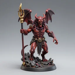 80mm resin detailed miniature of a Demon from hell, Product Introduction Photos, 4K, Full body