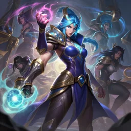 ekko league of legends wild rift hero champions arcane magic digital painting bioluminance alena aenami artworks in 4 k design by lois van baarle by sung choi by john kirby artgerm and greg rutkowski and magali villeneuve mage fighter assassin