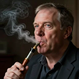 detailed portrait of mark mcgowan labor party wa candidate labor leader mr mcgowan smokes bit of cannabis in a bong, photo