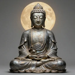 Aphex twin’s face on the body of meditating Buddha, trending on artstation,
