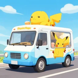 pikachu ice-cream truck