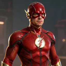 An epic fantasy comic book style portrait painting of Henry Cavill as ‘The Flash’, Unreal 5, DAZ, hyperrealistic, octane render, cosplay, RPG portrait, dynamic lighting