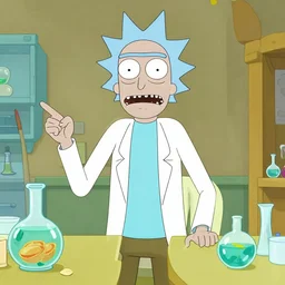 Walter White from Breaking Bad is a character in the series Rick and Morty, makes potions with Rick and Morty