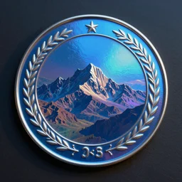 blue circular hologram, sci - fi, ai