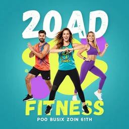 20AD zumba fitness art poster