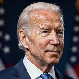 A weaved portrait of Joe Biden