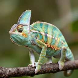 a feline chameleon - cat - hybrid. animal photography,