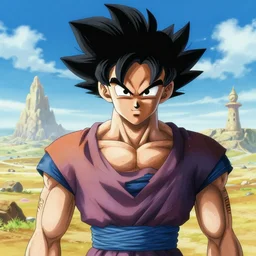 portrait of an indigenous saiyan on their home planet. realistic portrait. art by gaston bussiere.