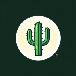 a 1 9 9 0 s logo design, cactus online store, dotcom bubble style
