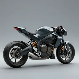 futuristic generative design motorbike, dark plastic, reflective, octane render, fusion360 render