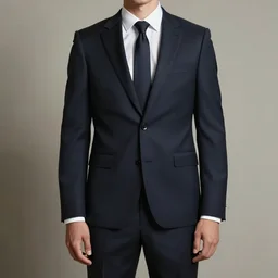 tall man in suit long arms faceless