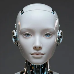 a magical robot head, artificial intelligence, highly detailed, digital painting, smooth, sharp, beautiful face, expressive eyes, 50mm, by noah bradley and alex gray