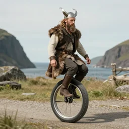 viking on a one wheel