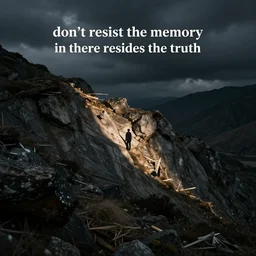 dont resist the memory in there resides the truth, resist the memory the truth in there resides dont the memory in there repairs the truth dont resist memory resides resist the truth the dont there dare resides in the truth but i wont go in the memory dont dare i dont dare