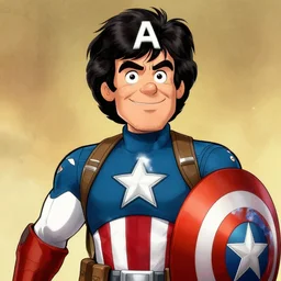 Bob Ross as Captain America