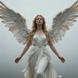 surreal, portrait of fallen angel, goddess with 6 wings, created by tooth wu and wlop. octane rendering, popular on artstation, movie scene, surreal, high detail, octane rendering, 8 k,