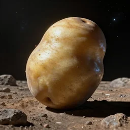 An asteroid as a potato, concept art by NASA/ESA