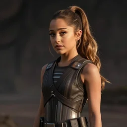 a still of Ariana Grande in a stars wars film