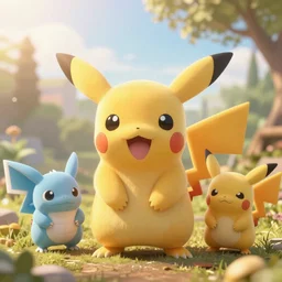 real life pokemons, cute!!!, content!!!, mischievous!!!, adorable!!!, little furballs, fluffy!!!, ultra realistic!!!, golden hour, sharp focus