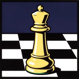chess piece, by roy lichtenstein, pop art,