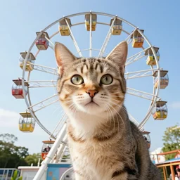 !! cat!!, ( ferris wheel ), award winning photo