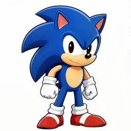 a drawing of sonic the hedgehog in the style of sega genesis illustrated by jean giraud!!!!!!!, artwork by josan gonzalez, vaporwave aesthetic