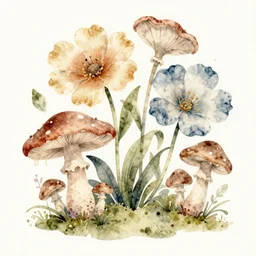 soft text and muted colors!!!!!!!!!!! ( ( ( ( watercolor giant flowers, giant mushrooms, moss granular dripping running. ) ) ) ) ) by jean baptiste monge!!!!!!!!!!!!!!!!!!!!!!!!!!!!!!