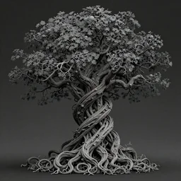 an ancient twisted knotted tree connected to space and time :: jinyoung shin, jinyoung shin art, jinyoung shin aesthetic, moebius, moebius art, moebius aesthetic, james jean, james jean art, james jean aesthetic, detailed, intricate, small details, Autodesk 3D Rendering, V-Ray Collection, Maverick Studio, Arnold 3d render, Blender Render, Indigo Renderer, Redshift render, Enscape render, Maxwell Render, LuxCoreRender, RenderMan, Lumion render, Marmoset Render