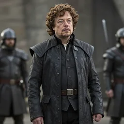 Elon Musk as Tyrion Lannister, still from Game of Thrones, tv show, detailed, 4K