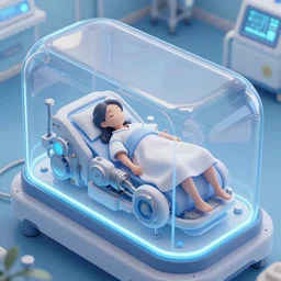 engines of a dream coming to life after a long hibernation, incubator medpods, wake cyborgs from hypersleep, by yuumei, bayard wu, wlop, tim white, remedios varos, 4 k