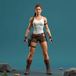 lara croft, tombraider polygons