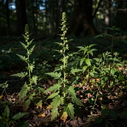 Photos of plants from the Voynich manuscript.