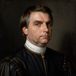 A Renaissance portrait painting of Bolsonaro