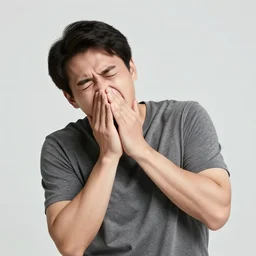 a dad sneezing so loudly that he dies in the explosion, octane render dynamic lighting