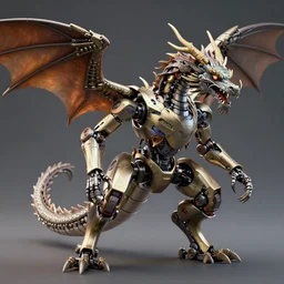 A Robotic Dragon Highly Detailed, HD Quality