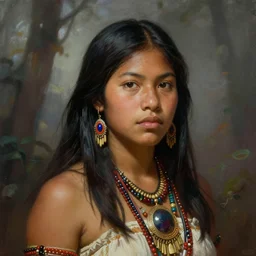 a stunning portrait of an amazonian princess, fantasy art by Frank Frazetta, highly detailed, trending on artstationhq
