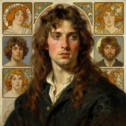 a portrait of algebra as an artist, painted by Caravaggio, Greg rutkowski, Sachin Teng, Thomas Kindkade, Alphonse Mucha, Norman Rockwell, Tom Bagshaw.