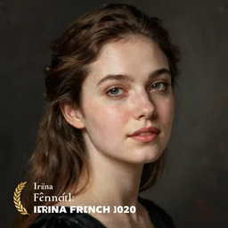 Portrait of a beautiful woman by Irina French