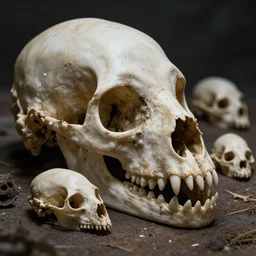 jawless skulls in the style of lozeau