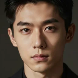 a closeup portrait photo of a real chin gentsai